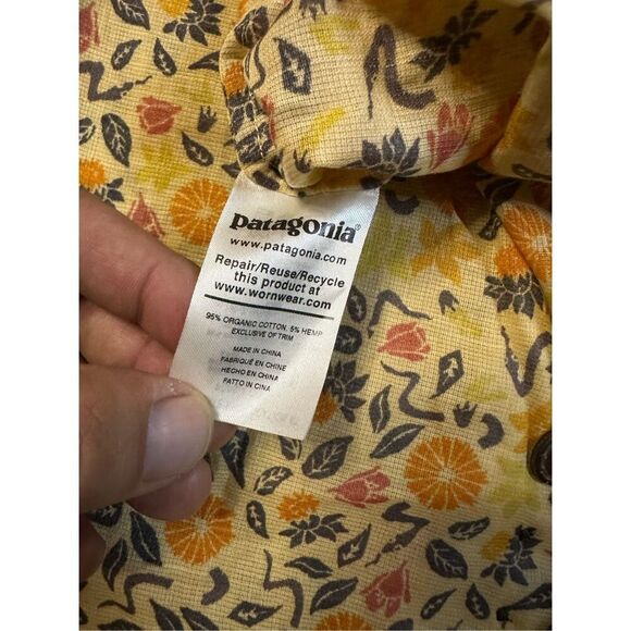 Patagonia Shirt Mens Medium Lightweight A/C Button Down Cover Crop Vela Peach B2 - Picture 4 of 7